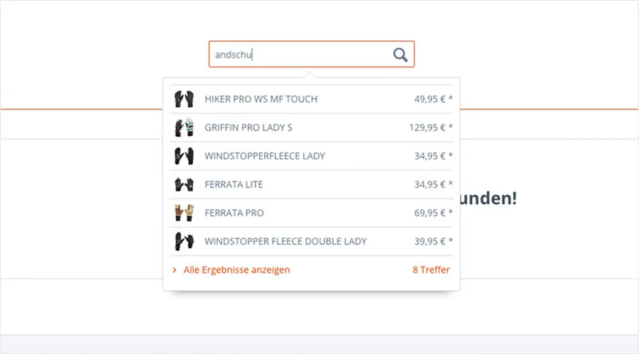 CRO Steigerung mit intelligenter Produktsuche